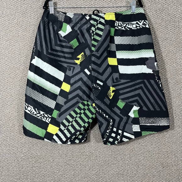 Kanu Board Shorts Mens Size 34 Black Geometric Print Hybrid Shorts Casual‎ Beach - Picture 4 of 9